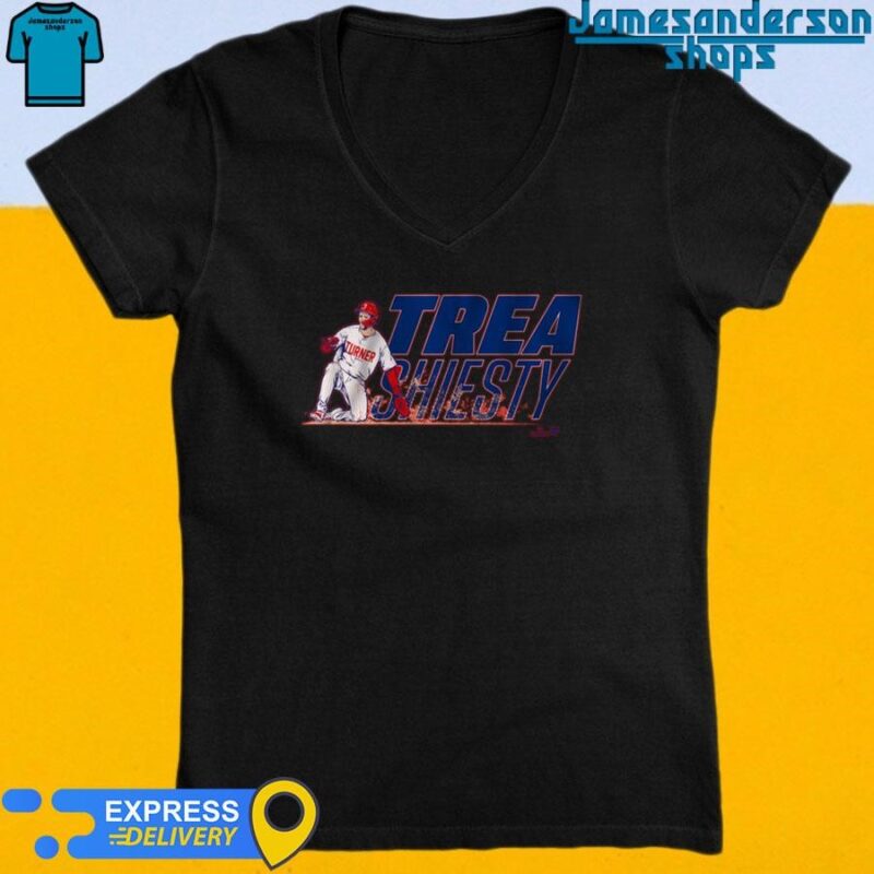 Official Philadelphia Phillies Trea Turner Trea Shiesty V-Neck