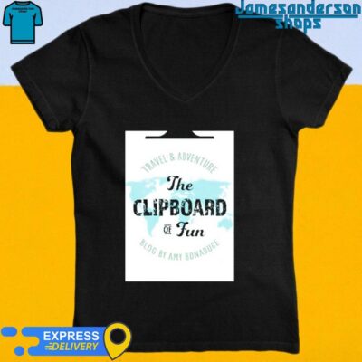 Official Travel & Adventure The Clipboard Of Fun Blog By Amy Bonaduce V-Neck