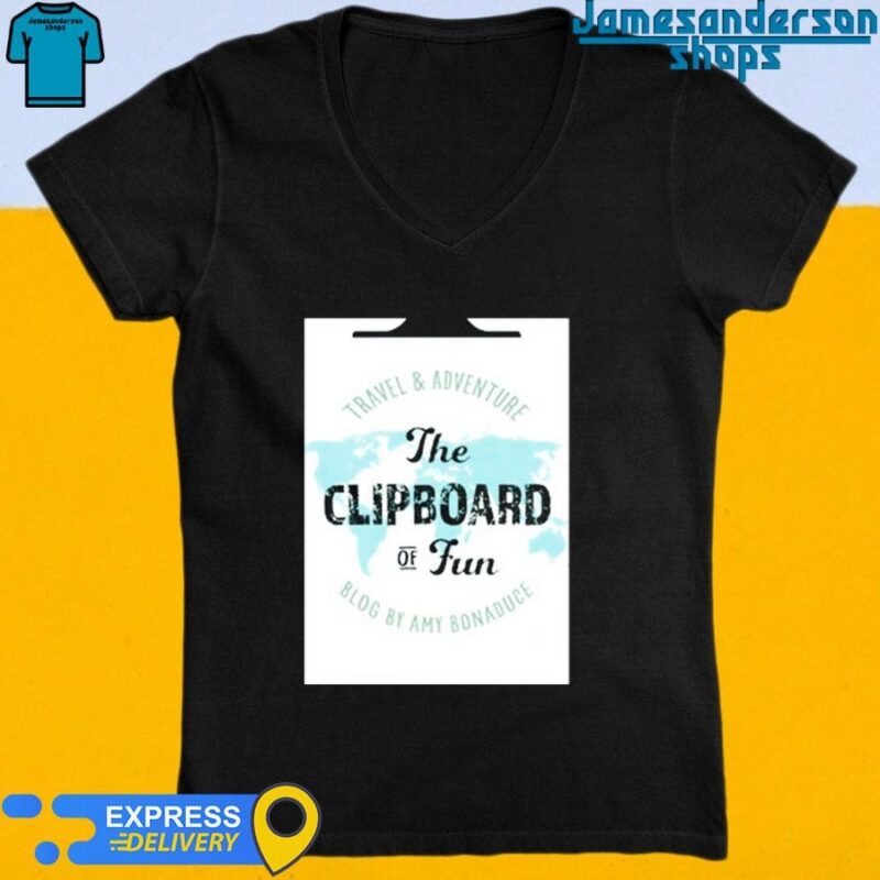 Official Travel & Adventure The Clipboard Of Fun Blog By Amy Bonaduce V-Neck