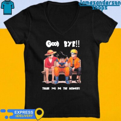 Official Dragonball Good Bye Thank You For The Memories shirt V-Neck