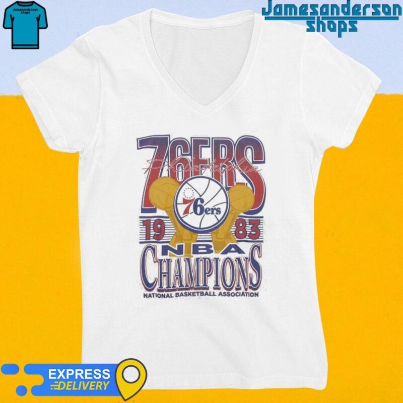 Official Philadelphia 76ers 1983 NBA Champions National Basketball Association V-Neck