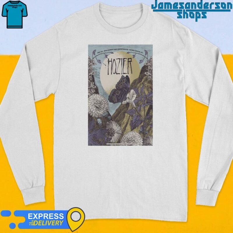 Official Hozier Darien Lake Amphitheater Darien Center NY May 22 2024 Poster Long Sleeve