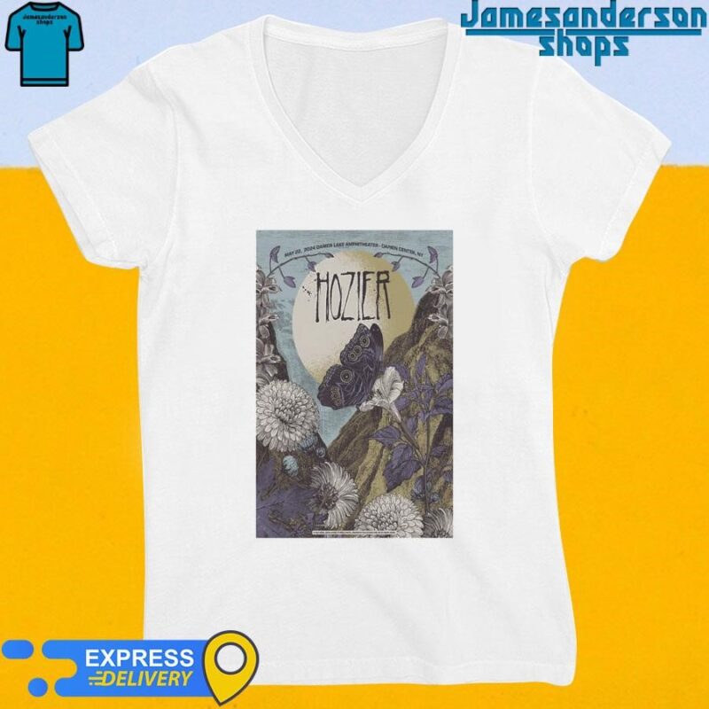 Official Hozier Darien Lake Amphitheater Darien Center NY May 22 2024 Poster V-Neck