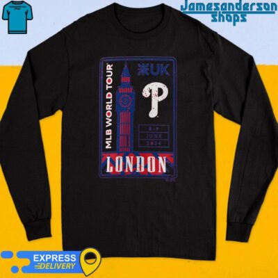 Official Philadelphia Phillies 2024 MLB World Tour London Series Local Long Sleeve