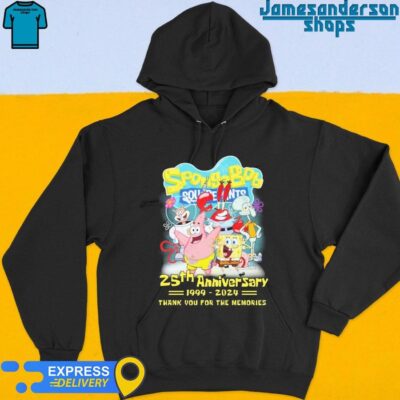 SpongeBob SquarePants 25th Anniversary 1999-2024 Thank You For The Memories Hoodie