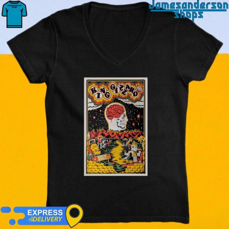 Official King Gizzard & The Lizard Wizard May 18 2024 Forum Karlin Prague CZ Poster V-Neck