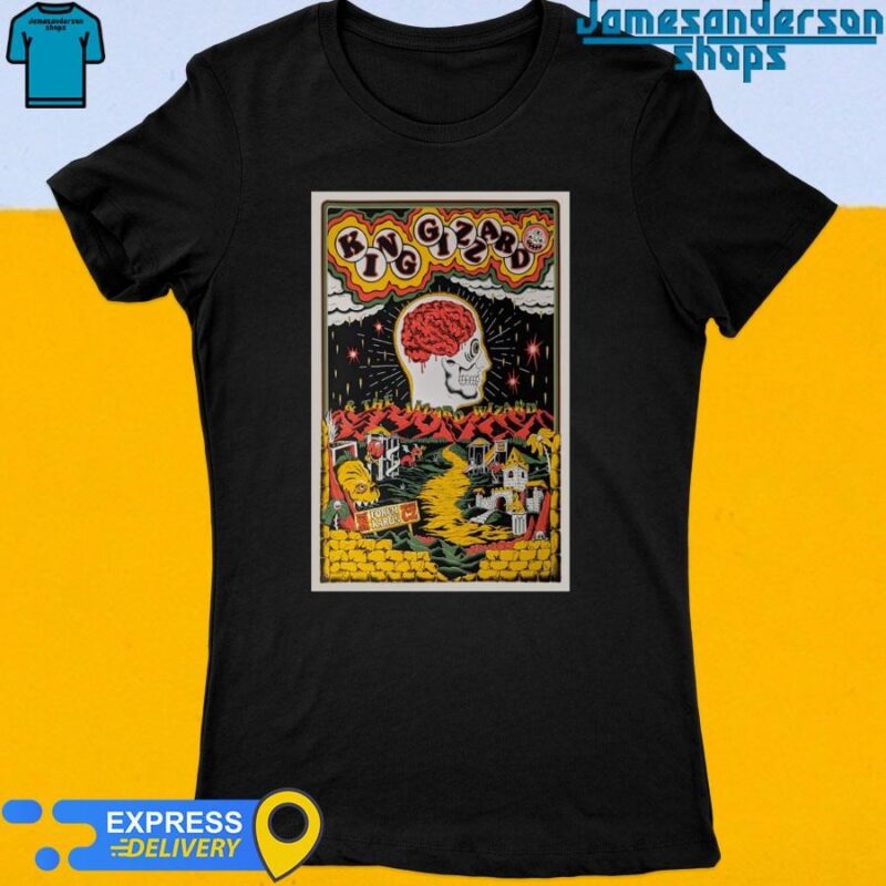 Official King Gizzard & The Lizard Wizard May 18 2024 Forum Karlin Prague CZ Poster Women's t-shirt