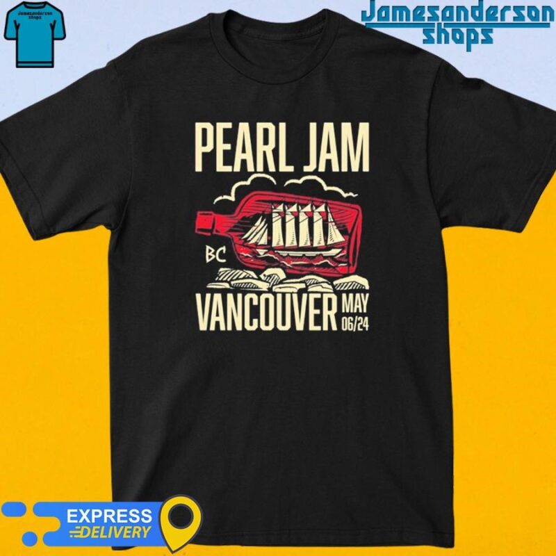 Pearl Jam Vancouver May 6 2024 Rogers Arena Event Shirt