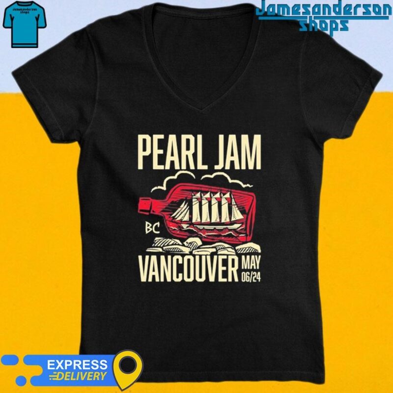 Pearl Jam Vancouver May 6 2024 Rogers Arena Event V-Neck