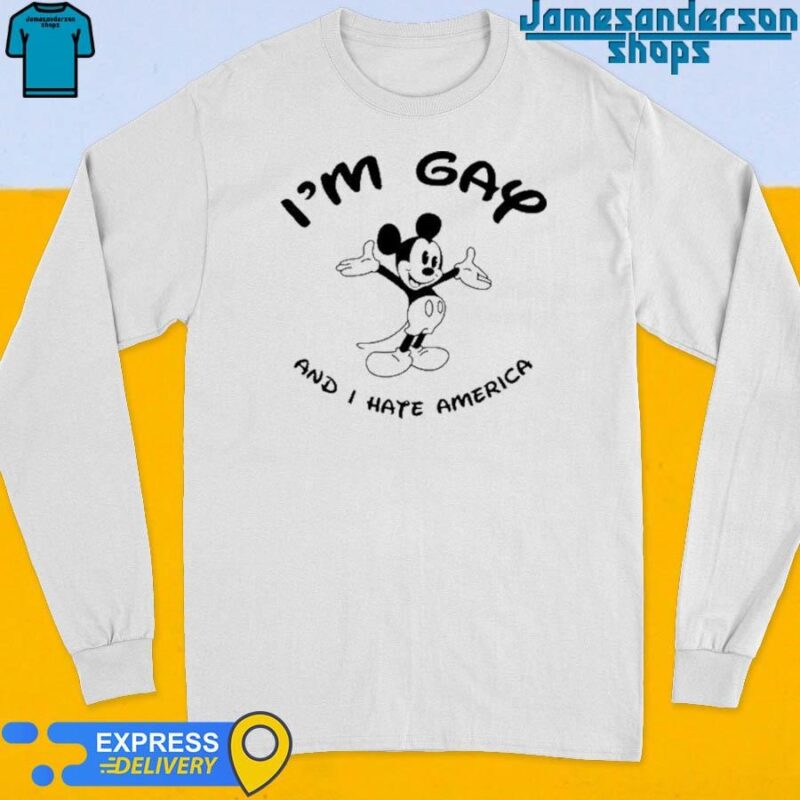 Official Mickey Mouse I'm Gay And I'm America Long Sleeve