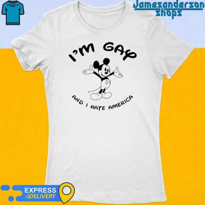 Official Mickey Mouse I'm Gay And I'm America Women's t-shirt