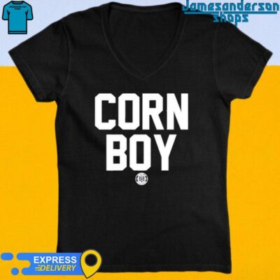 Official Corn Boy Nebraska Shirt V-Neck