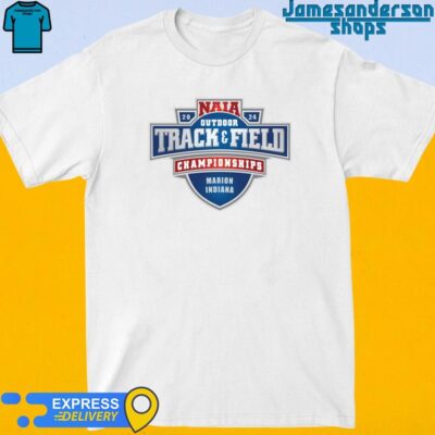 Official Marion Indiana 2024 NAIA Outdoor Track and Field Championships logo shirt