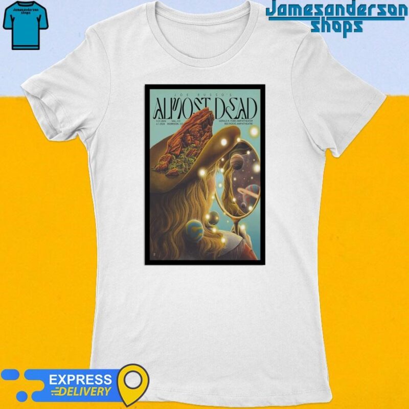 Official Joe Russo's Almost Dead May 31 2024 Gerald R. Ford Amphitheatre Vail CO Poster Women's t-shirt