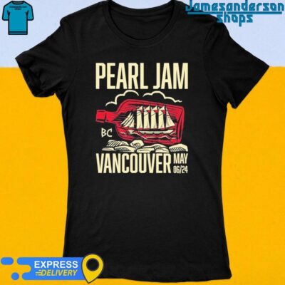 Official Pearl Jam Tour Vancouver Canada 2024 Women's t-shirt