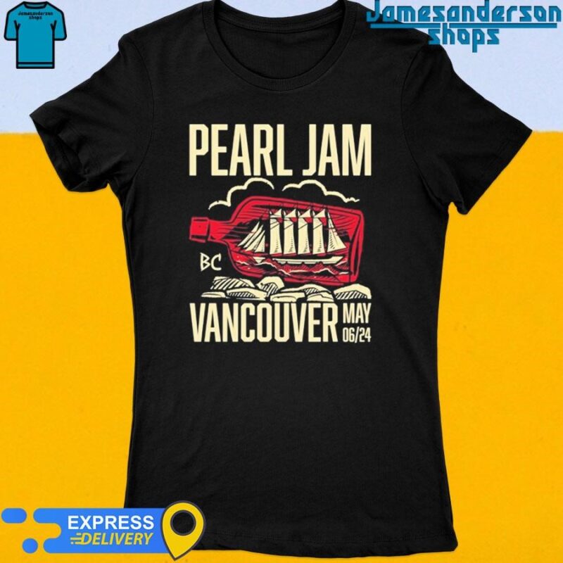 Official Pearl Jam Tour Vancouver Canada 2024 Women's t-shirt