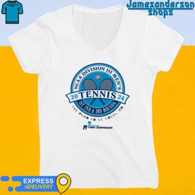 Official 2024 NCAA Division III Women's Tennis 1St 2nd and 3rd Rounds Championships V-Neck