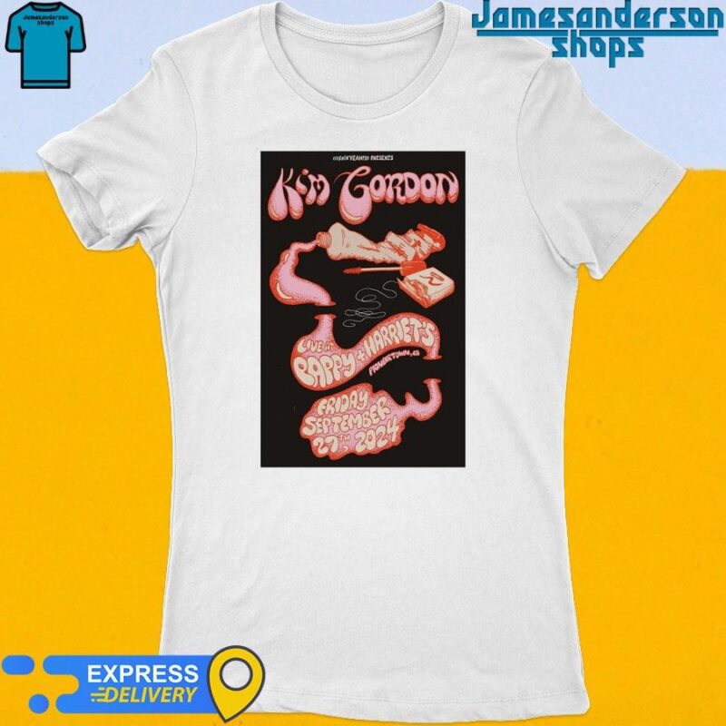 Official Kim Gordon Pappy + Harriet's Pioneertown, CA Sep 27, 2024 Poster Women's t-shirt