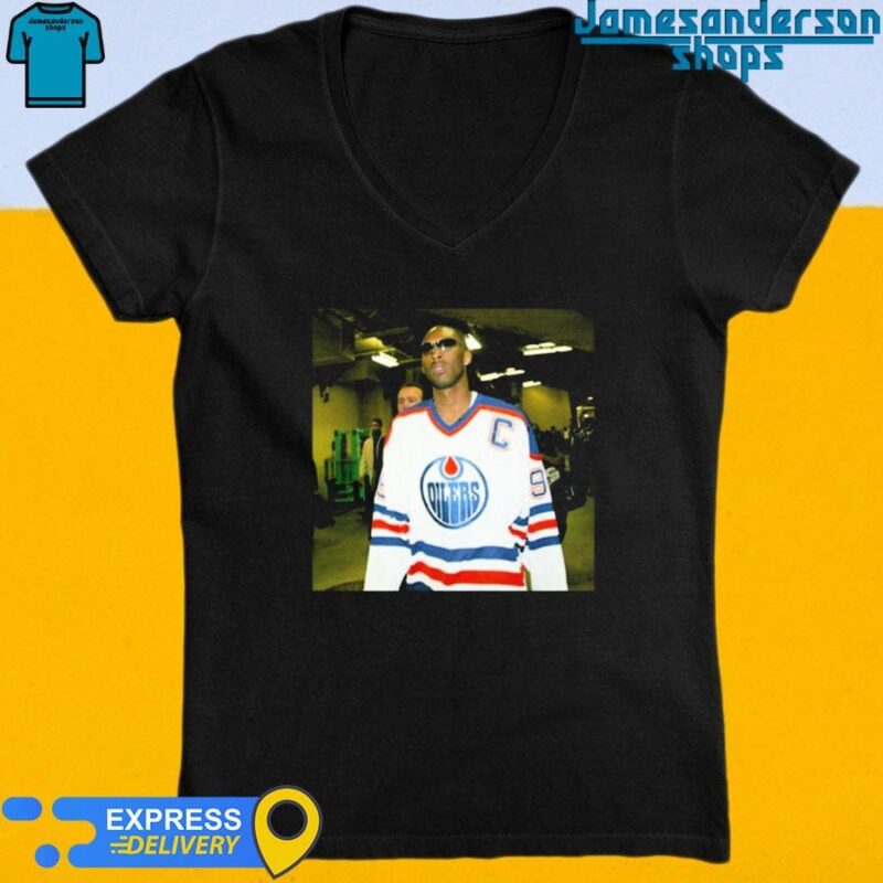 Official Kobe Bryant Wears A Wayne Gretzky Jersey V-Neck