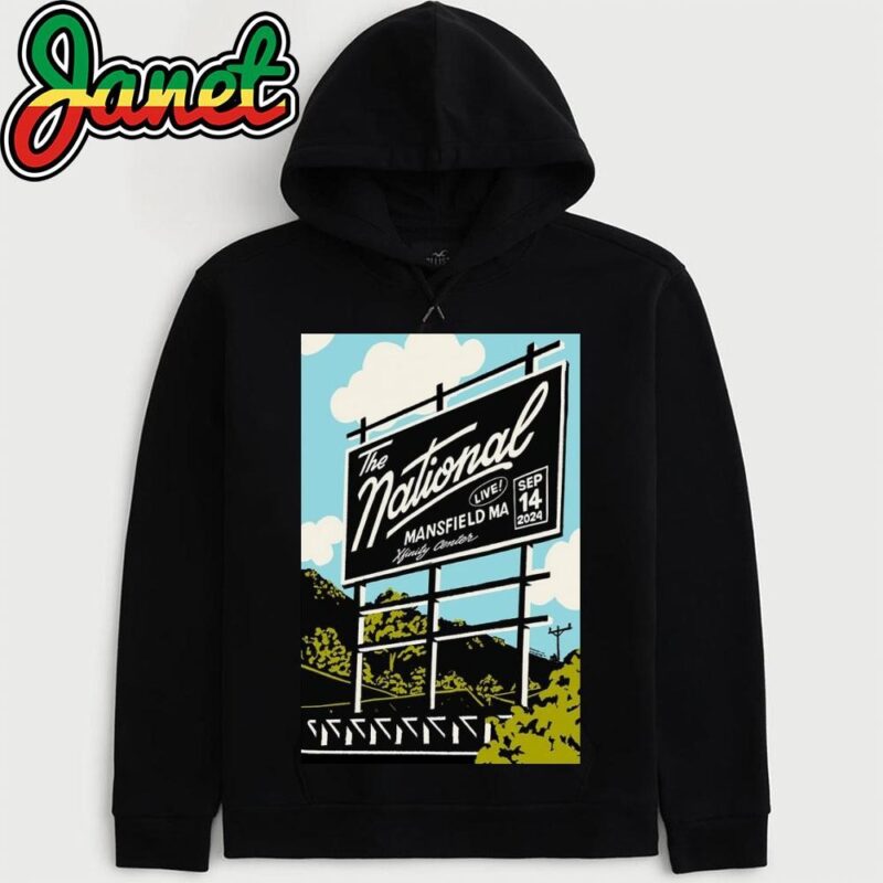 The National At Xfinity Center In Mansfield, MA September 13, 2024 Poster hoodie