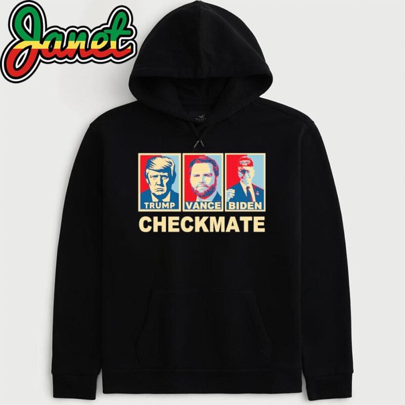 Trump Vance Biden Checkmate 2024 Joe Biden Wearing A Trump Hat hoodie