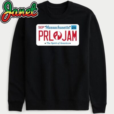 Pearl Jam Setlist Tee For Boston MA At Fenway Park On September 15 And 17 2024 The Spirit Of America sweatshirt