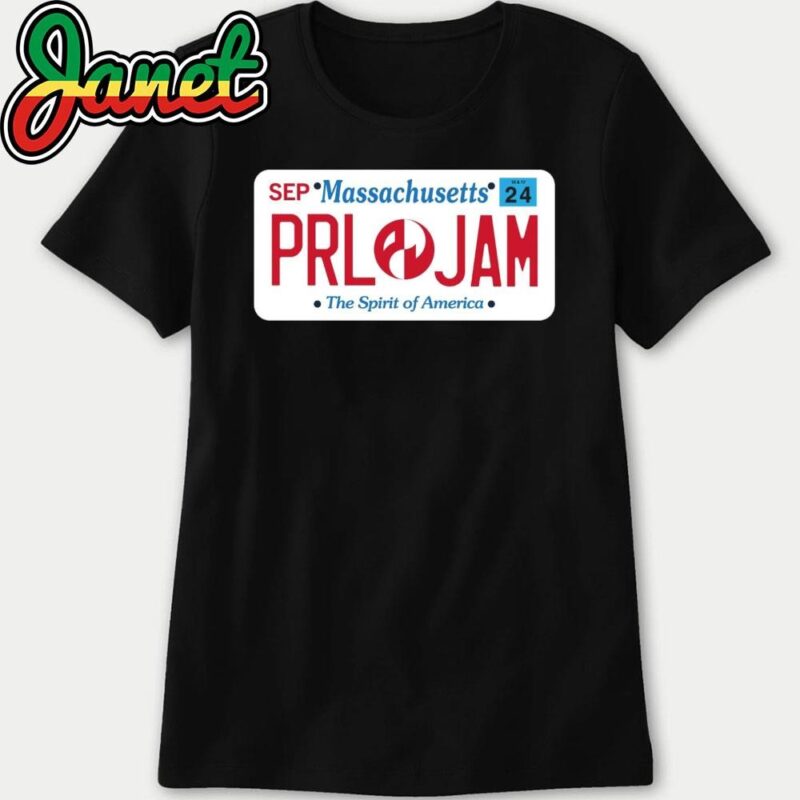 Pearl Jam Setlist Tee For Boston MA At Fenway Park On September 15 And 17 2024 The Spirit Of America women