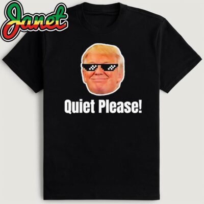 Quiet Please Donald Trump & Kamala Harris Debate Funny Meme T-Shirt