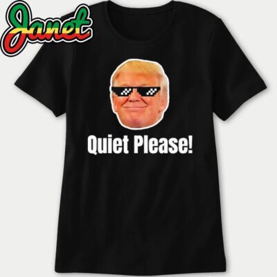 Quiet Please Donald Trump & Kamala Harris Debate Funny Meme women