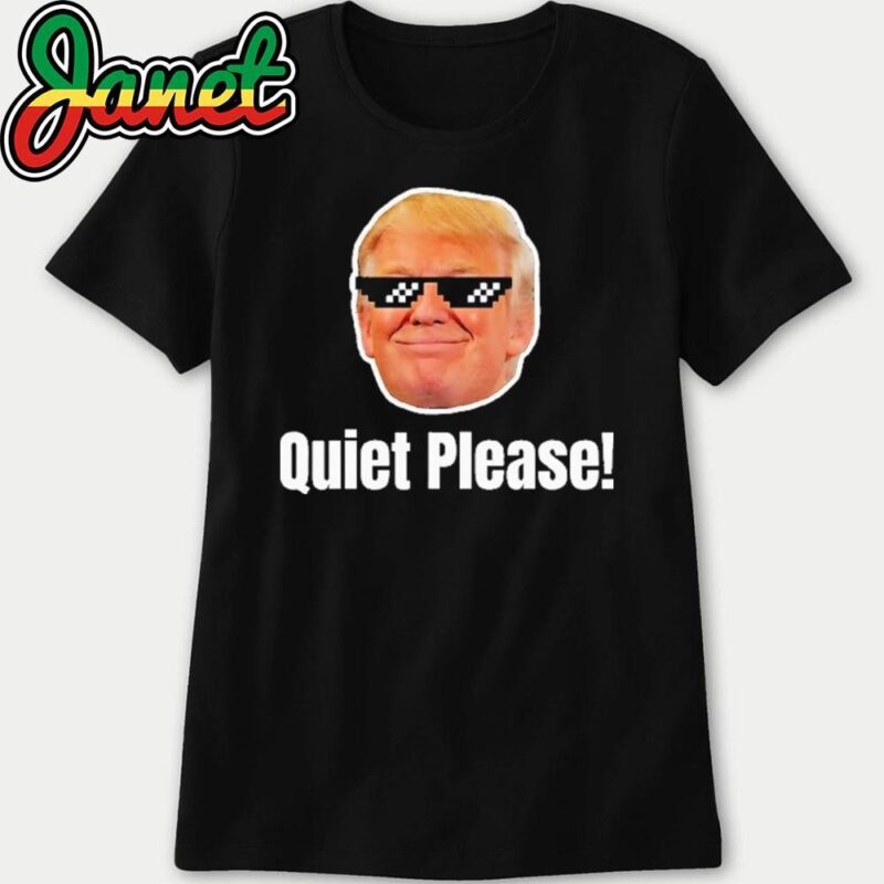 Quiet Please Donald Trump & Kamala Harris Debate Funny Meme women