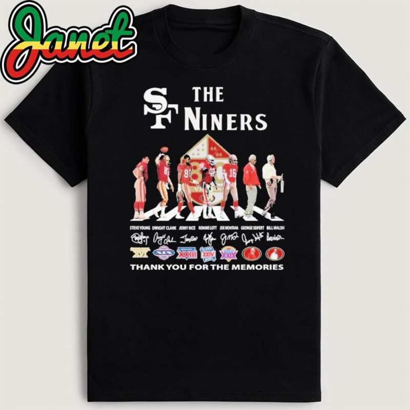 The Niners San Francisco 49ers Signature Thank You For The Memories T-Shirt