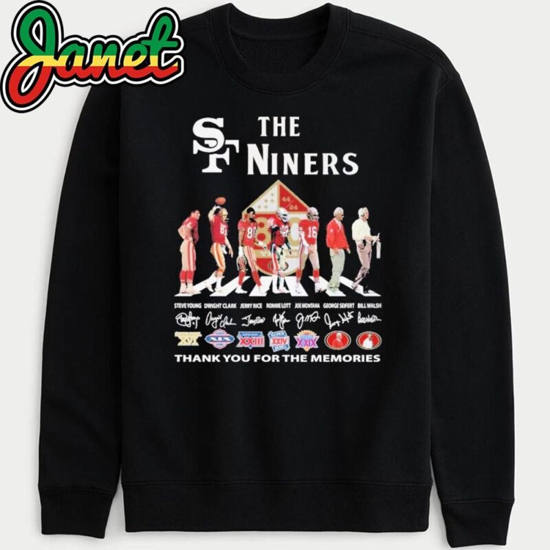 The Niners San Francisco 49ers Signature Thank You For The Memories sweatshirt