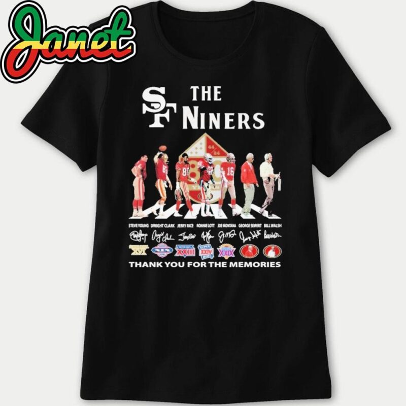 The Niners San Francisco 49ers Signature Thank You For The Memories women