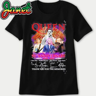 Queen 55th Anniversary 1970 – 2025 Thank You For The Memories women
