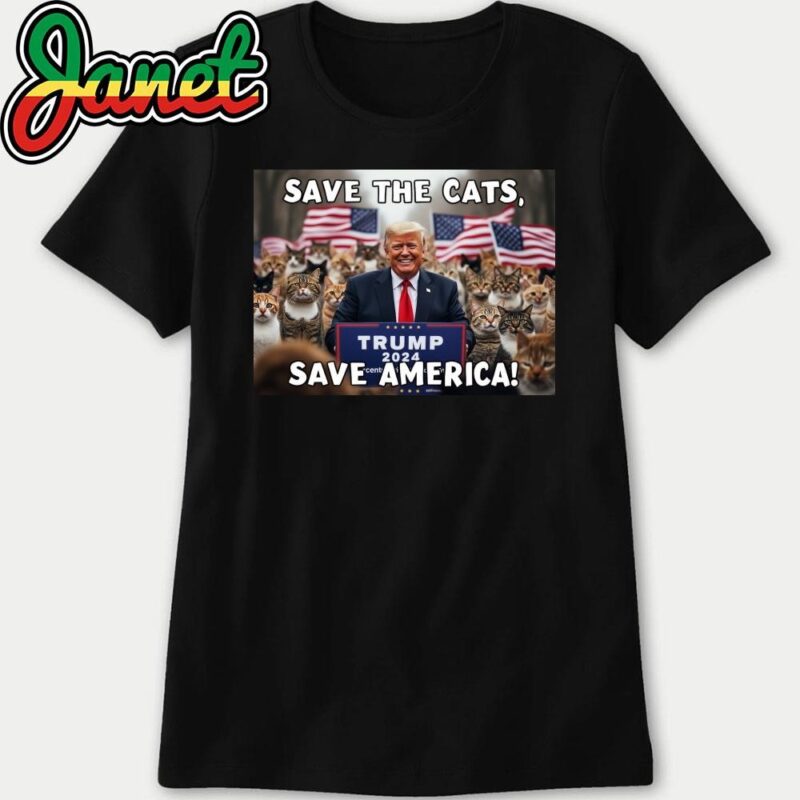 Save The Cats, Save America Trump Cats 2024 Poster women