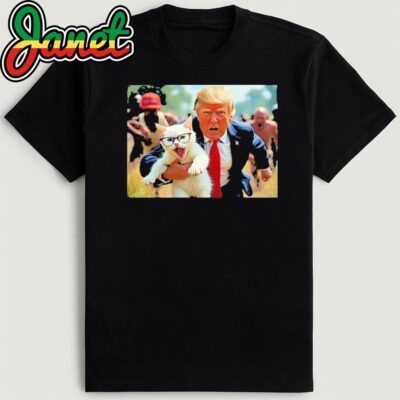 Trump Holding Cat Vote Trump Pets For Trump Vote President T-Shirt