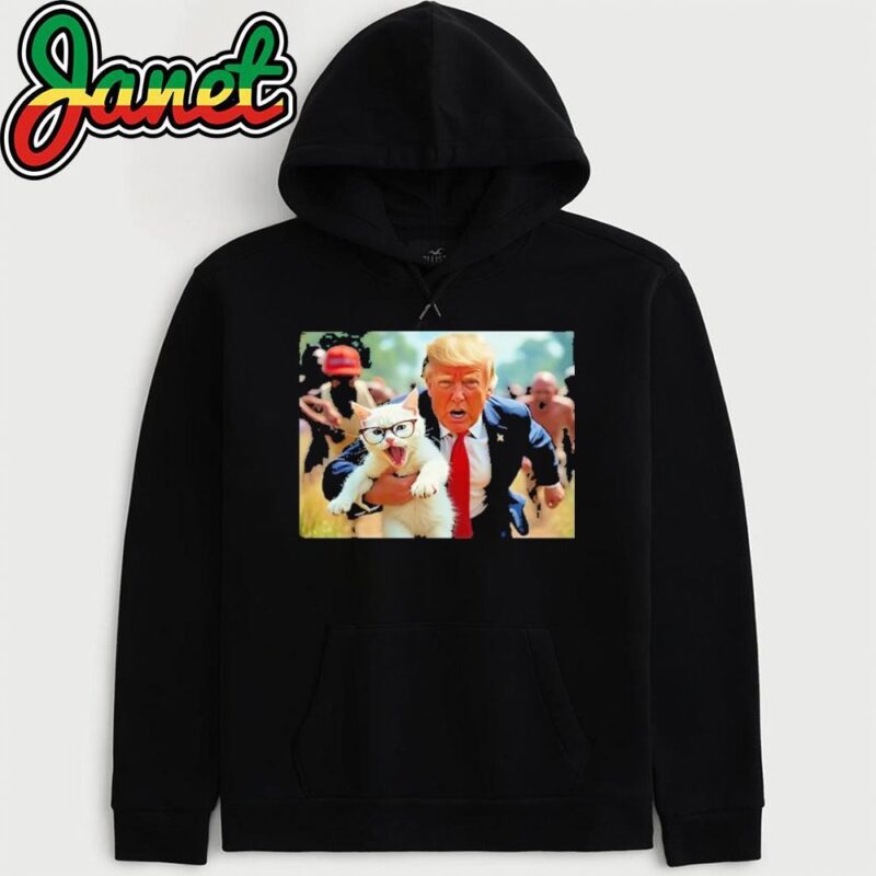 Trump Holding Cat Vote Trump Pets For Trump Vote President hoodie