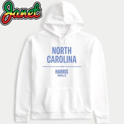 North Carolina For Harris Walz hoodie