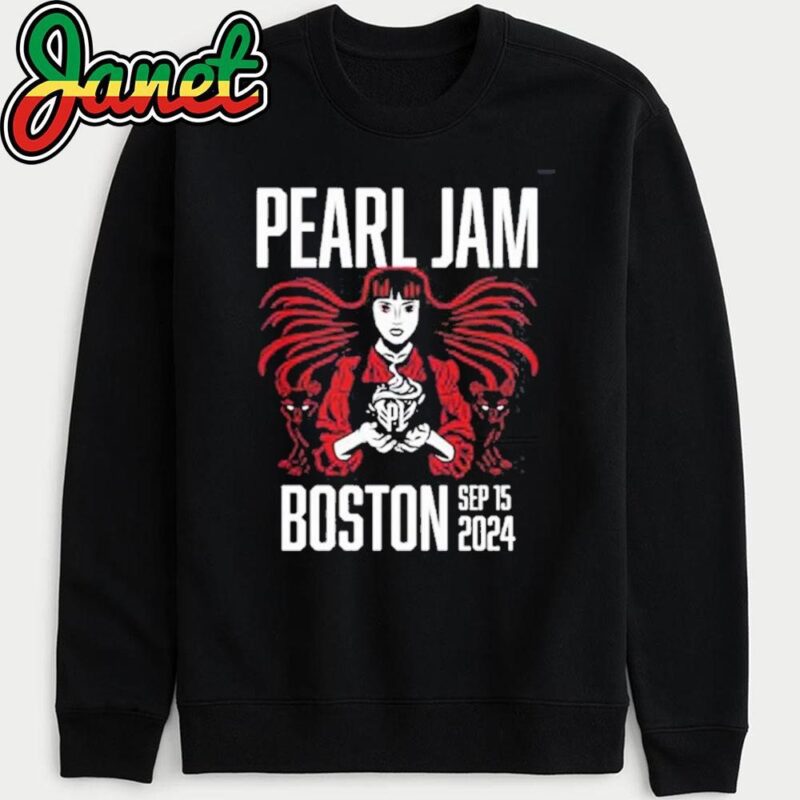 Pearl Jam Dark Matter World Tour With Glen Hansard Merch In Boston MA At Fenway Park On September 15 2024 sweatshirt