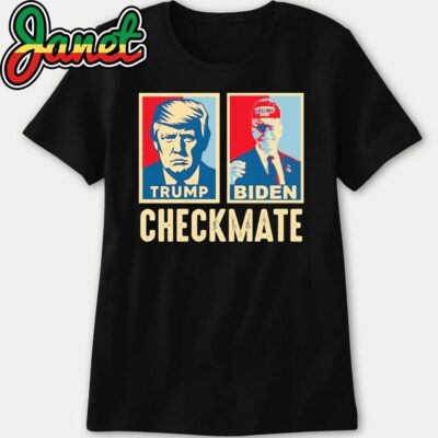Trump Biden Checkmate 2024 Joe Biden Wearing A Trump Hat women