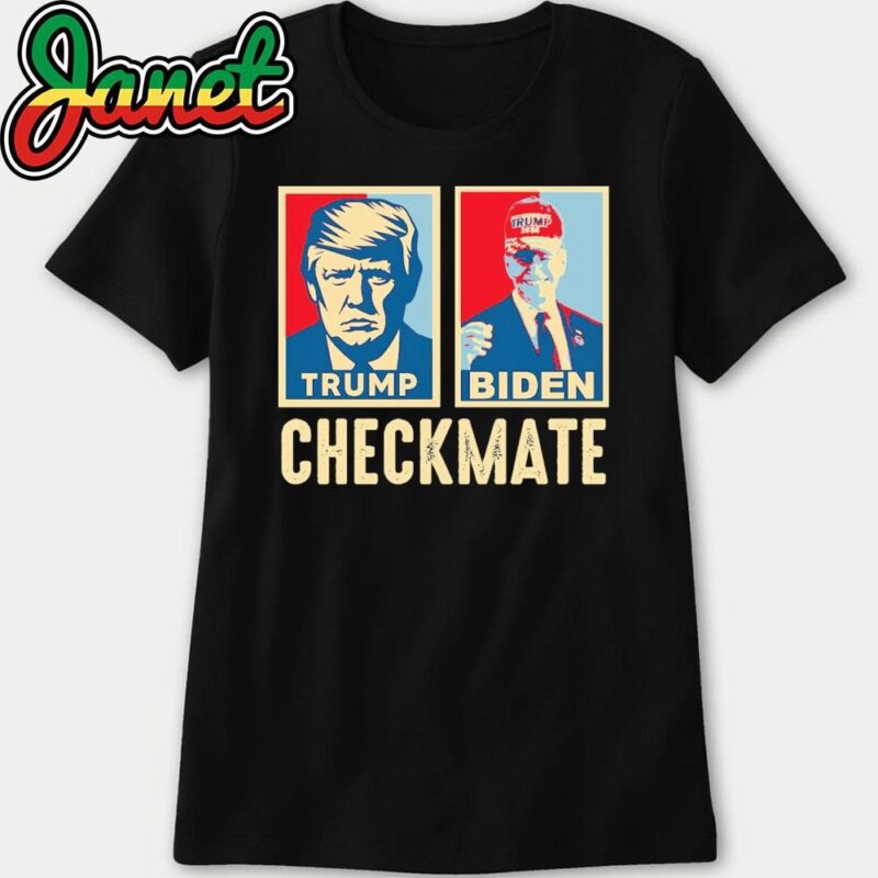 Trump Biden Checkmate 2024 Joe Biden Wearing A Trump Hat women