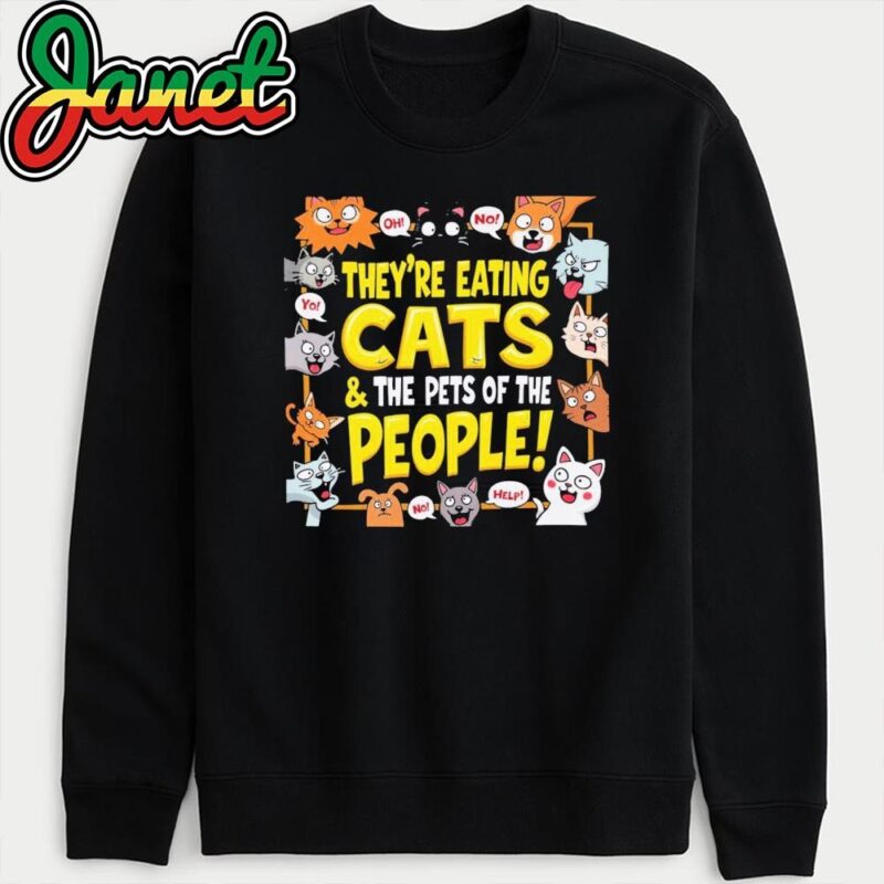 Theyre Eating Cats Halloween Costume sweatshirt