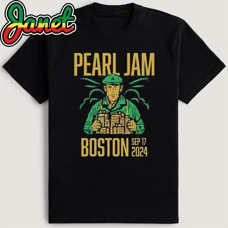 Pearl Jam Event Tee For Boston MA Night 2 At Fenway Park On September 17 2024 Shirt
