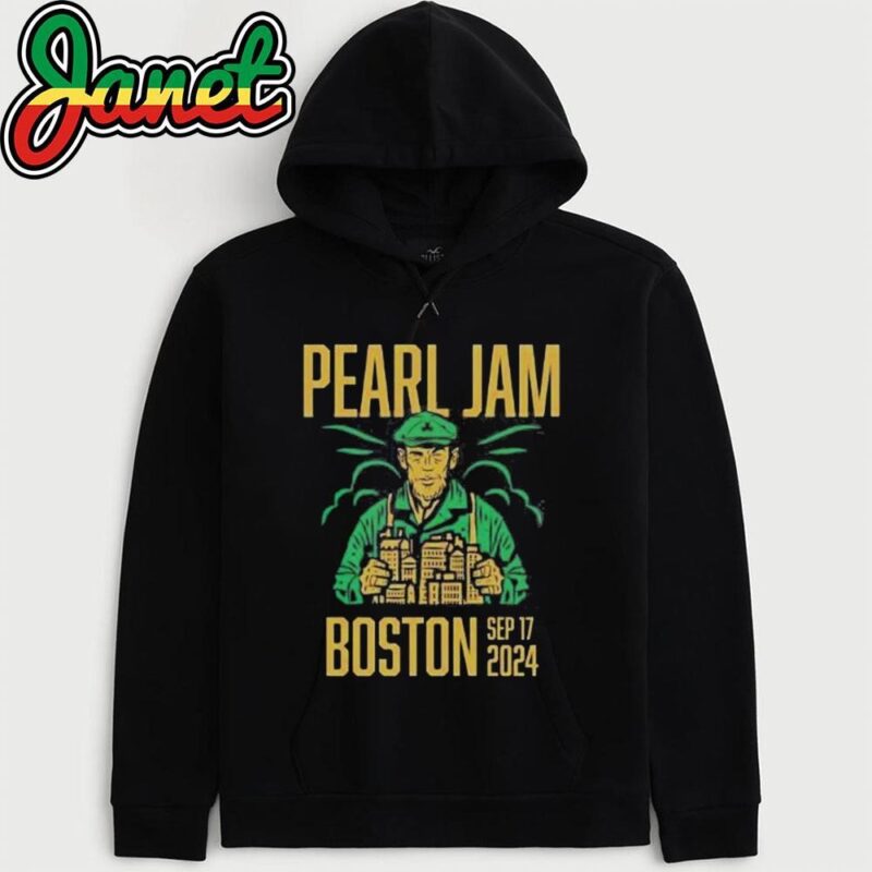 Pearl Jam Event Tee For Boston MA Night 2 At Fenway Park On September 17 2024 hoodie
