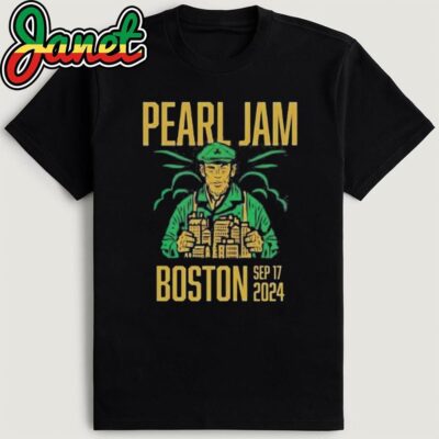 Pearl Jam Dark Matter Tour 2024 September 17 At Fenway Park Boston MA Event Shirt