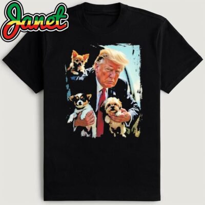 Trump Saves the Dogs Funny T-Shirt