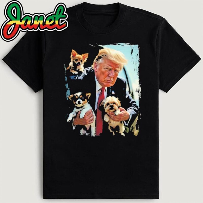Trump Saves the Dogs Funny T-Shirt