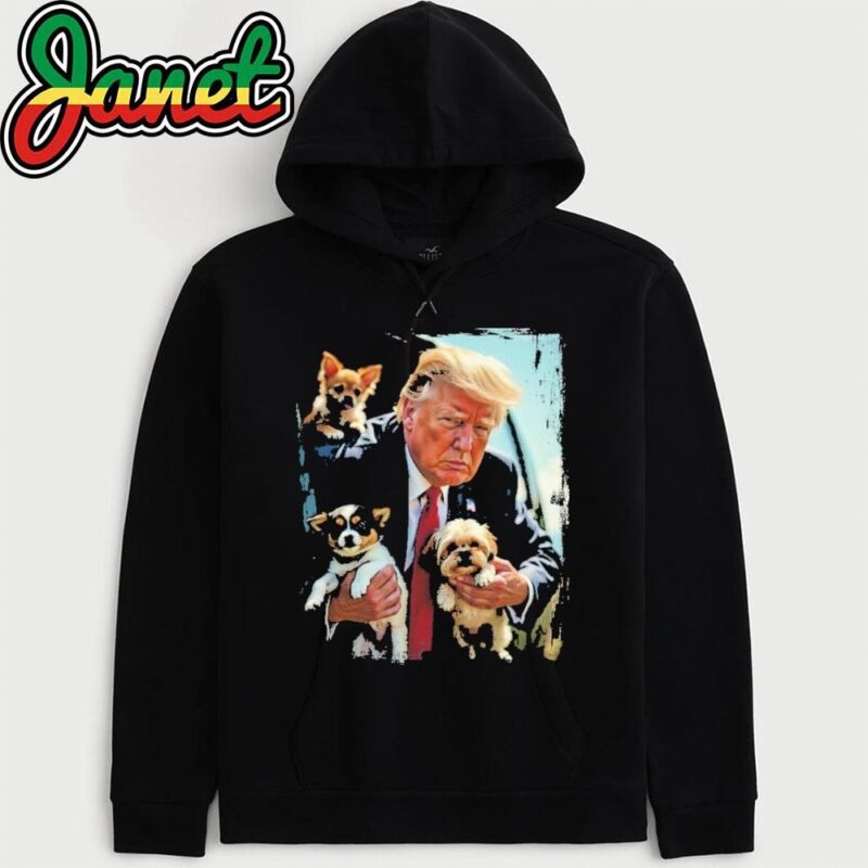 Trump Saves the Dogs Funny hoodie