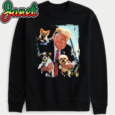 Trump Saves the Dogs Funny sweatshirt