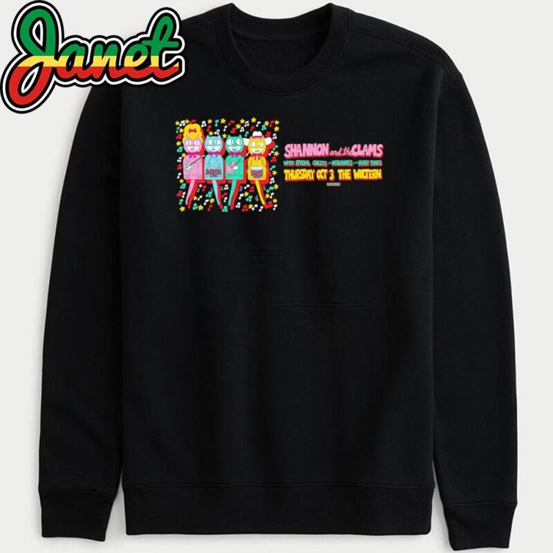 Shannon And The Clams October 3 2024 In Los Angeles, CA Tour sweatshirt